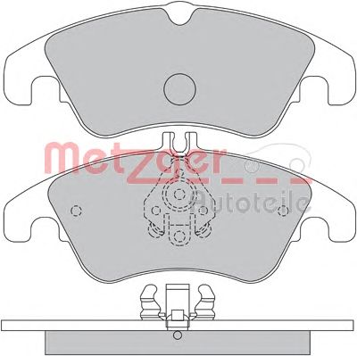 METZGER 1170509 -  Комплект тормозных колодок, дисковый тормоз