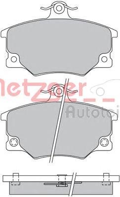 METZGER 1170513 -  Комплект тормозных колодок, дисковый тормоз
