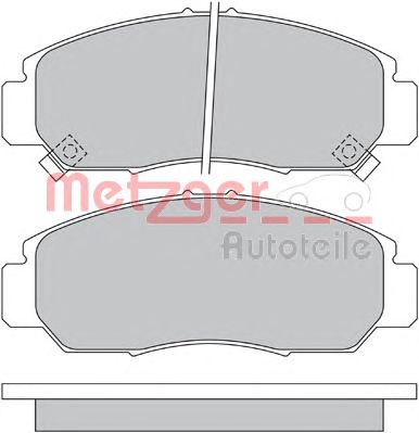 METZGER 1170536 -  Комплект тормозных колодок, дисковый тормоз