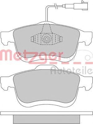 METZGER 1170542 -  Комплект тормозных колодок, дисковый тормоз