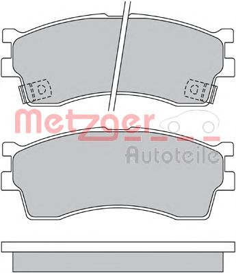 METZGER 1170548 -  Комплект тормозных колодок, дисковый тормоз