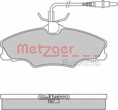METZGER 1170552 -  Комплект тормозных колодок, дисковый тормоз