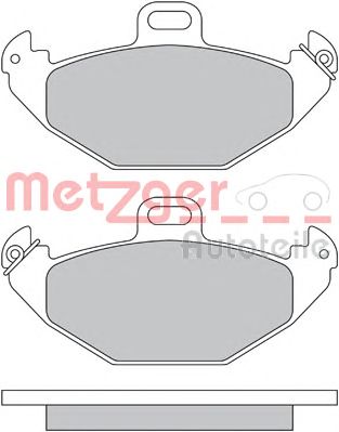 METZGER 1170554 -  Комплект тормозных колодок, дисковый тормоз