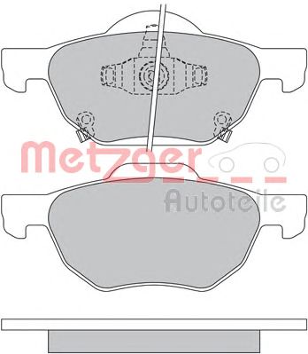 METZGER 1170558 -  Комплект тормозных колодок, дисковый тормоз
