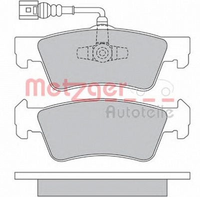 METZGER 1170560 -  Комплект тормозных колодок, дисковый тормоз
