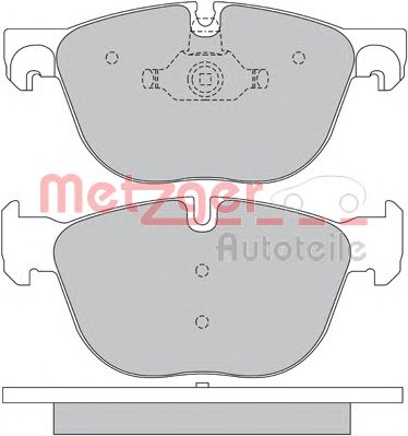 METZGER 1170562 -  Комплект тормозных колодок, дисковый тормоз