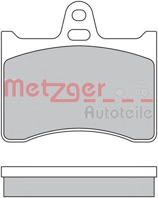 METZGER 1170567 -  Комплект тормозных колодок, дисковый тормоз