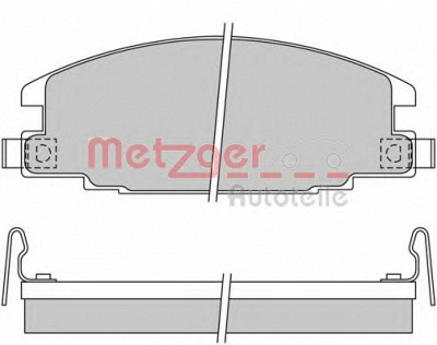 METZGER 1170571 -  Комплект тормозных колодок, дисковый тормоз