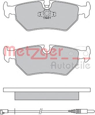 METZGER 1170572 -  Комплект тормозных колодок, дисковый тормоз