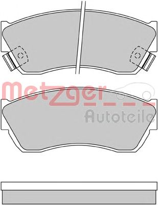 METZGER 1170625 -  Комплект тормозных колодок, дисковый тормоз
