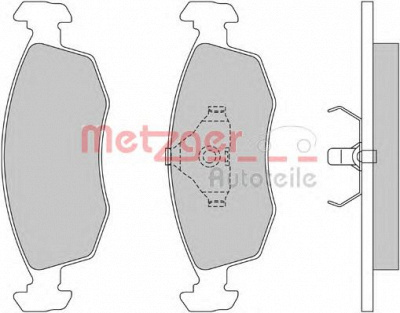 METZGER 1170642 -  Комплект тормозных колодок, дисковый тормоз