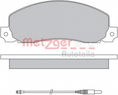 METZGER 1170659 -  Комплект тормозных колодок, дисковый тормоз