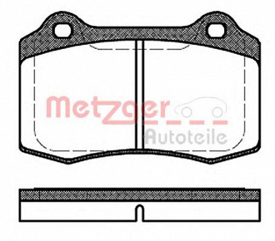 METZGER 1170725 -  Комплект тормозных колодок, дисковый тормоз