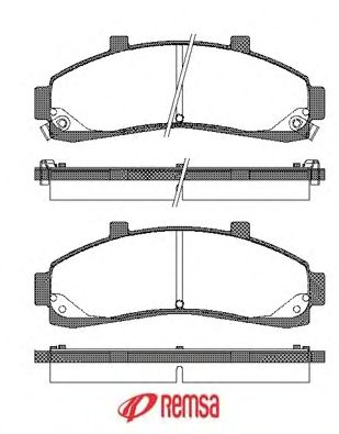 METZGER 1170737 -  Комплект тормозных колодок, дисковый тормоз
