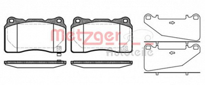 METZGER 1170745 -  Комплект тормозных колодок, дисковый тормоз