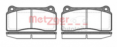 METZGER 1170760 -  Комплект тормозных колодок, дисковый тормоз