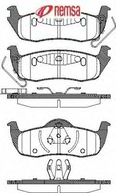 METZGER 1170766 -  Комплект тормозных колодок, дисковый тормоз