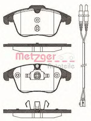 METZGER 1170773 -  Комплект тормозных колодок, дисковый тормоз