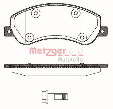 METZGER 1170774 -  Комплект тормозных колодок, дисковый тормоз