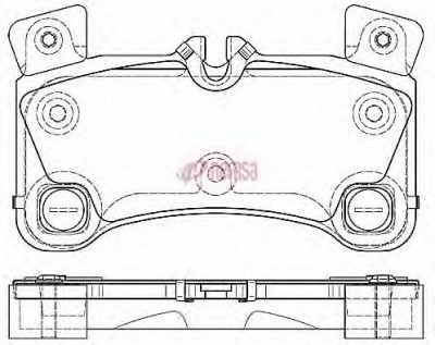 METZGER 1170775 -  Комплект тормозных колодок, дисковый тормоз
