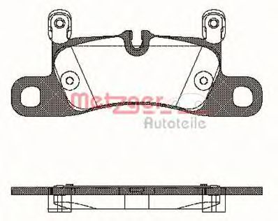 METZGER 1170779 -  Комплект тормозных колодок, дисковый тормоз