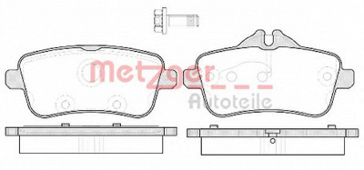 METZGER 1170786 -  Комплект тормозных колодок, дисковый тормоз