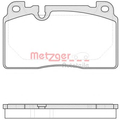 METZGER 1170789 -  Комплект тормозных колодок, дисковый тормоз
