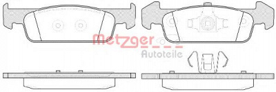 METZGER 1170791 -  Комплект тормозных колодок, дисковый тормоз