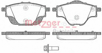 METZGER 1170794 -  Комплект тормозных колодок, дисковый тормоз