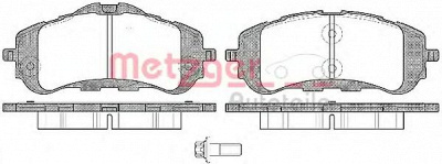 METZGER 1170795 -  Комплект тормозных колодок, дисковый тормоз