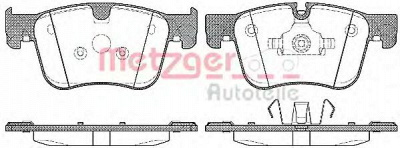 METZGER 1170796 -  Комплект тормозных колодок, дисковый тормоз