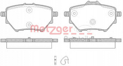 METZGER 1170798 -  Комплект тормозных колодок, дисковый тормоз