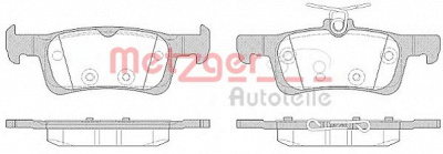 METZGER 1170799 -  Комплект тормозных колодок, дисковый тормоз