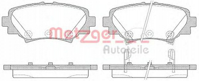 METZGER 1170801 -  Комплект тормозных колодок, дисковый тормоз