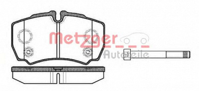 METZGER 1170803 -  Комплект тормозных колодок, дисковый тормоз