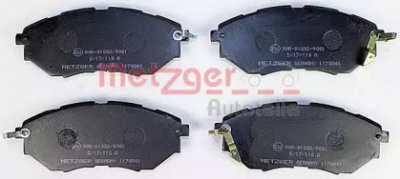 METZGER 1170841 -  Комплект тормозных колодок, дисковый тормоз