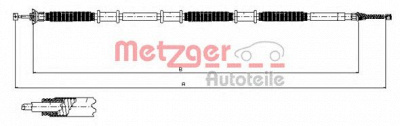 METZGER 120734 -  Трос, стояночная тормозная система
