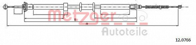 METZGER 120766 -  Трос, стояночная тормозная система