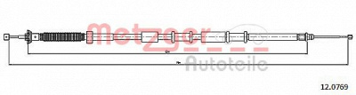 METZGER 120769 -  Трос, стояночная тормозная система