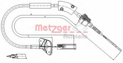METZGER 127202 -  Трос, управление сцеплением