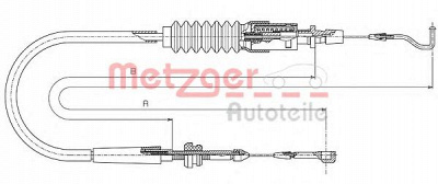 METZGER 144304 -  Тросик газа
