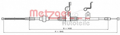 METZGER 172294 -  Трос, стояночная тормозная система