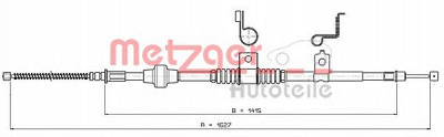 METZGER 172295 -  Трос, стояночная тормозная система