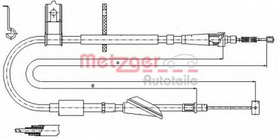METZGER 175046 -  Трос, стояночная тормозная система