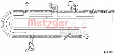 METZGER 175066 -  Трос, стояночная тормозная система