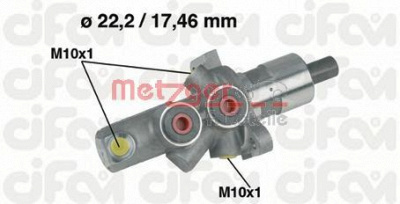 METZGER 202175 -  Главный тормозной цилиндр
