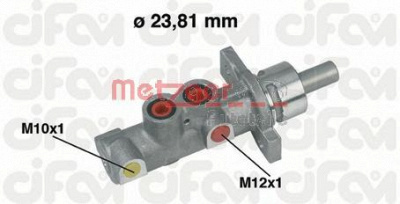 METZGER 202358 -  Главный тормозной цилиндр