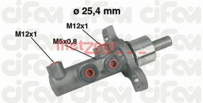 METZGER 202439 -  Главный тормозной цилиндр