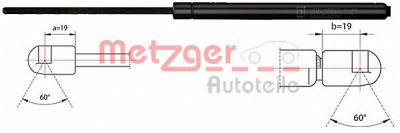 METZGER 2110483 -  Газовая пружина, крышка багажник