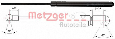 METZGER 2110485 -  Газовая пружина, крышка багажник